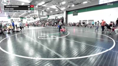 60 lbs Round 2 - Uriah Guebara, Maize vs Brian King, Bobcat Wrestling
