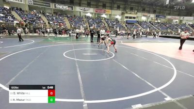 120 lbs Consi Of 16 #2 - Dominic White, Milliken Middle School vs Hudson Mazur, Pagosa Pirates