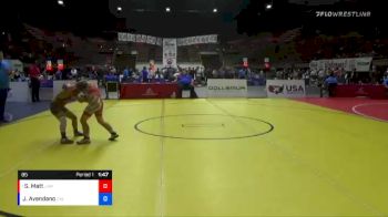 85 lbs Semifinal - Stefan Matt, LAWC vs Jayydn Avendano, California