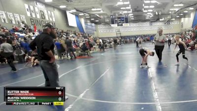 85 lbs Cons. Round 3 - Rusten Widdison, Hook`Em W. C. vs Kutter Wade, Wasatch Wrestling Club