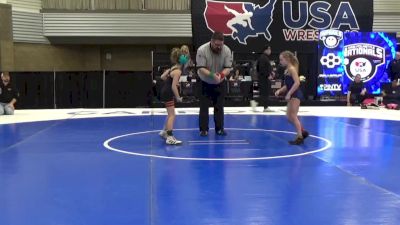 10U Girls - 53 lbs Quarters - Oakley Waitkus, Team Tulsa Wrestling Club vs Khloe McCaslin, Sandwich Wrestling Club