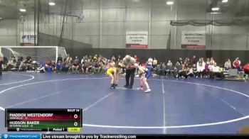 85 lbs Round 5 (6 Team) - Hudson Baker, Wyoming Gold vs Maddox Westendorf, Iowa Blue