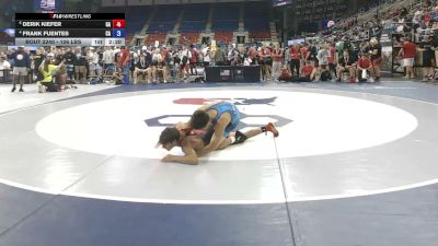 106 lbs Quarters - Derik Kiefer, Georgia vs Frank Fuentes, California