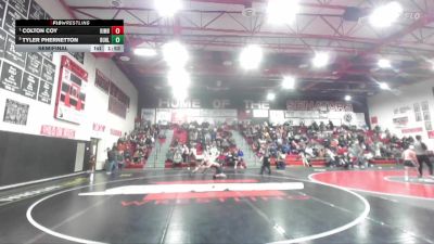 138 lbs Semifinal - Colton Coy, Kimberly vs Tyler Phernetton, Buhl