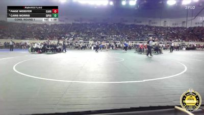 G6A-170 lbs Cons. Round 1 - Paige Webster, Claremore-Girls vs Caris Morris, Sapulpa-Girls