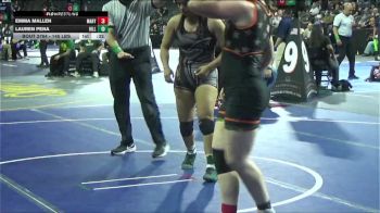 145 lbs Consi Of 8 #1 - Emma Mallen, Marysville (SJ) vs Lauren Pena, Hillcrest (SS)