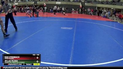 140 lbs Semifinal - Rylan Mlsna, Sarbacker Wrestling Academy vs Dax Steinbach, Crass Trained