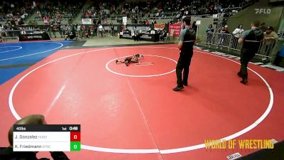 40 lbs Consi Of 8 #1 - Jerrick Gonzalez, Hugoton Wrestling Club vs Kyle Friedmann, Strongsville