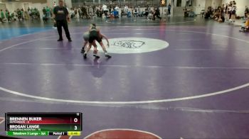 65 lbs Finals (8 Team) - Brennen Buker, Hutchinson vs Brogan Lange, Caledonia/Houston