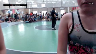 77-84 lbs Round 1 - Carly Cogger, Team Real Life Wrestling vs Karli Francis, Southern Idaho Training Center