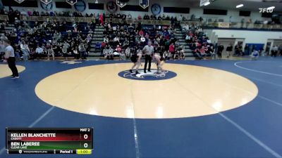 132 lbs Cons. Round 1 - Kellen Blanchette, Cadott vs Ben Laberee, Clear Lake