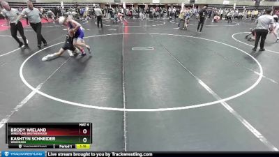 144 lbs Quarterfinal - Kashtyn Schneider, Wisconsin vs Brody Wieland, Wrestling Brotherhood