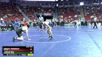 3A-165 lbs Cons. Round 5 - Jordan Rial, Bondurant-Farrar vs Wesley Anderson, Waukee