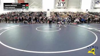 75 lbs Champ. Round 1 - Mason Smithers, Webster Thomas Wrestling Club vs Cole DeSanto, Hilton Jr Cadets Wrestling Club