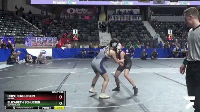 110 lbs Cons. Round 1 - Elizabeth Schuster, Olathe East vs Hope Fergueson, Salina