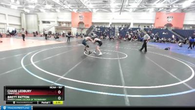 157 lbs Cons. Round 4 - Brett Patton, Pennsylvania College Of Technology vs Chase Ledbury, Trinity (CT)