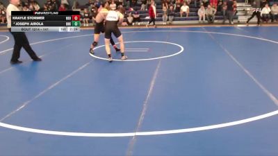 141 lbs Cons. Round 3 - Joseph Airola, Nebraska-Kearney vs Krayle Stormer, Northern State
