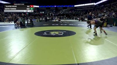 126 lbs Round Of 32 - Slater Hicks, Valencia/Valencia (SS) vs Justin Torres, Brawley (SD)