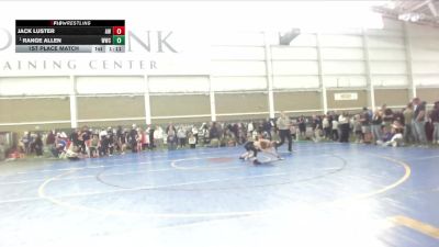 60 lbs 1st Place Match - Range Allen, Wasatch Wrestling Club vs Jack Luster, Athlos Wrestling