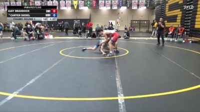 132 lbs Champ. Round 2 - Ajay Braddock, Central Iowa Wrestling Club /Team Intensity vs Carter Siebel, Big Game Wrestling Club