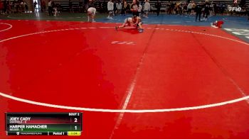 85 lbs Semis (4 Team) - Joey Cady, Chatfield vs Harper Hamacher, Becker