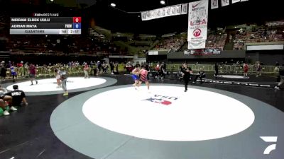 74 kg Quarters - Meiram Elbek Uulu vs Adrian Maya, Firebaugh High School Wrestling