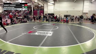 70 lbs Cons. Semis - Garrett Vasquez, St. Francis Gladiators Wrestling Club vs Gavin McAlpine, Pinnacle Wrestling Club