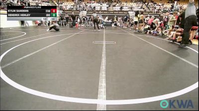 73 lbs Semifinal - Kylin Sanders, Standfast vs Hendrix Henley, Chickasha Youth Wrestling