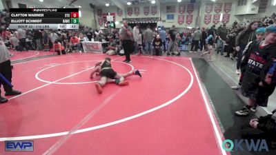 110 lbs Rr Rnd 2 - Miles Allen, Barnsdall Youth Wrestling vs Zayne Chappell, Tulsa Blue T Panthers