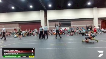 68 lbs Round 4 (6 Team) - Gavin Petraglia, Steel Valley vs Aasar Freeland, Glasgow Wrestling Academy