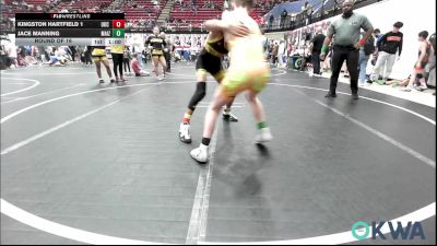 106 lbs Round Of 16 - Kingston Hartfield 1, OKC Saints Wrestling vs Jace Manning, Maize