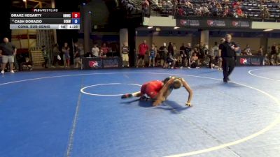 126 lbs Cons. Sub-semis - Drake Hegarty, Open Mats Wrestling Club vs Cash Dorazio, Ohio Crazy Goats Wrestling