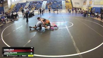 113 lbs Round 5 (8 Team) - Jaden Williams, Wellington vs Ayden Felix, The Outsiders