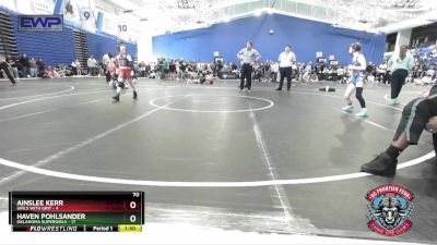 70 lbs Round 2 (4 Team) - Ainslee Kerr, Girls With Grit vs Haven Pohlsander, Oklahoma Supergirls