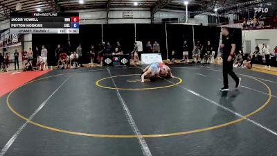 65 kg Champ. Round 1 - Jacob Yowell, Noke Wrestling RTC vs Peyton Hoskins, Life U Club Lucha Wrestling