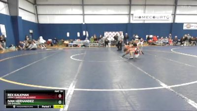 85 lbs Quarterfinal - Ivan Hernandez, 208 Badgers vs Rex Kalkman, Legacy Wrestling Academy