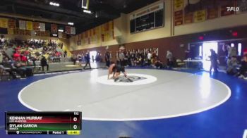 132 lbs Cons. Round 2 - Kennan Murray, Los Alamitos vs Dylan Garcia, Bonita