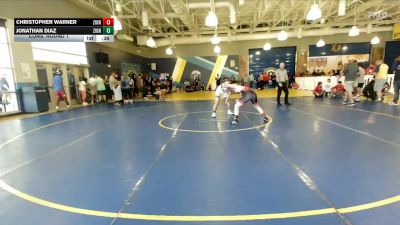 132 lbs Cons. Round 1 - Jonathan Diaz, Eagle Empire vs Christopher Warner, Cardinal Gibbons