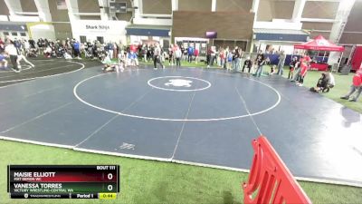 90 lbs Semifinal - Maisie Elliott, Mat Demon WC vs Vanessa Torres, Victory Wrestling-Central WA