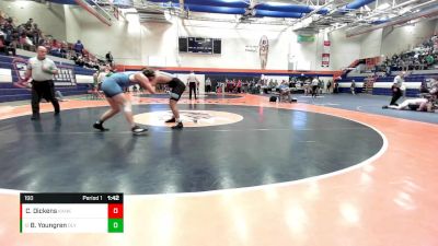 190 lbs Quarterfinal - Blake Youngren, Stanford Olympia vs Caleb Dickens, Kankakee