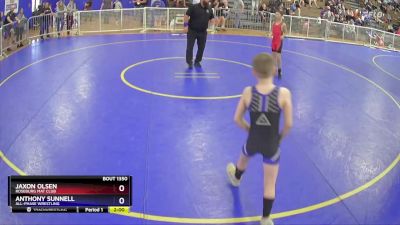 71 lbs Round 3 - Jaxon Olsen, Roseburg Mat Club vs Anthony Sunnell, All-Phase Wrestling