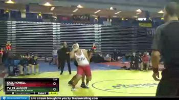 220 lbs Cons. Round 5 - Kael Howell, Smyrna vs Tyler August, Delaware Military Academy