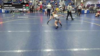 74 lbs Quarterfinal - Henry Ling, SHWA vs Parker Stumph, Backbone