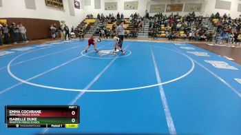 102-110 lbs Round 1 - Emma Cochrane, Worland Middle School vs IsaBelle Duke, Riverton Middle School