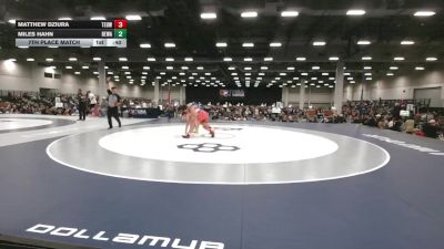 175 lbs 7th Place Match - Matthew Dziura, Toss Em Up Wrestling Academy vs Miles Hahn, Berge Elite Wrestling Academy
