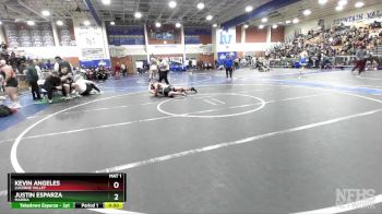190 lbs Cons. Round 1 - Kevin Angeles, Lucerne Valley vs Justin Esparza, Marina