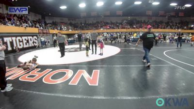 43-49 lbs Quarterfinal - Preslie Dickerson (43), Clinton Youth Wrestling vs Tasiya LaMere, Standfast