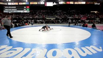 110 lbs 1st Place Match - Mya Bolander, Idaho Falls vs Maliyah Garcia, New Plymouth