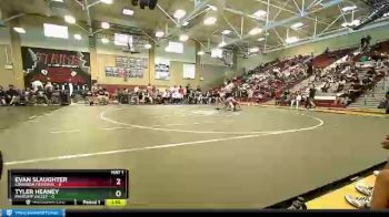 113 lbs Placement - Evan Slaughter, Cimarron Memorial vs Tyler Heaney, Pahrump Valley