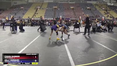 103 lbs Round 1 (16 Team) - Chiara Barbieri, Presbyterian vs Kelly Enriquez, Wisconsin Stevens Point